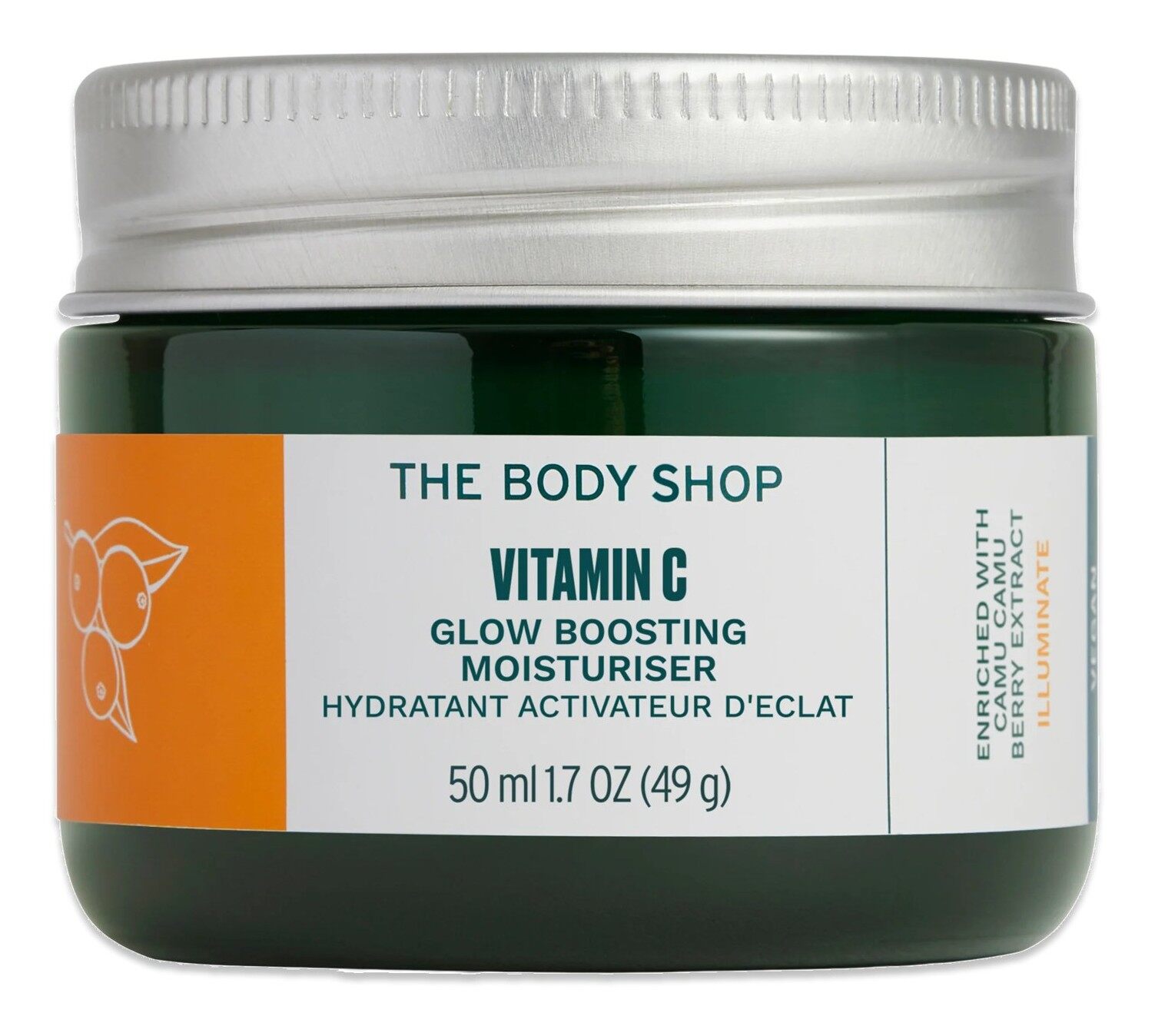 The Body Shop Vitamin C Glow Boosting Moisturiser 50ml jar