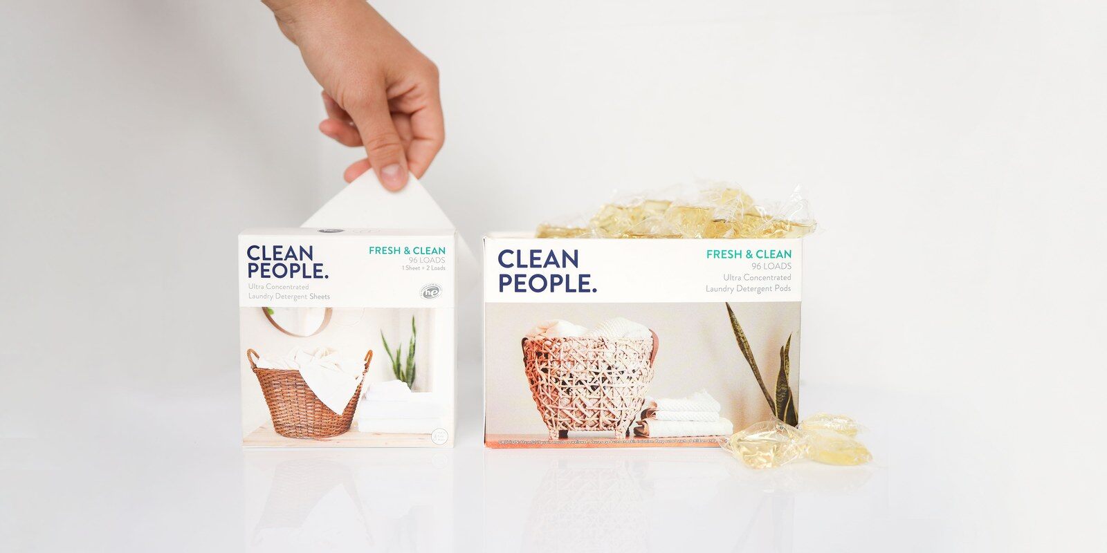 Clean People laundry sheets and dishwasher pods