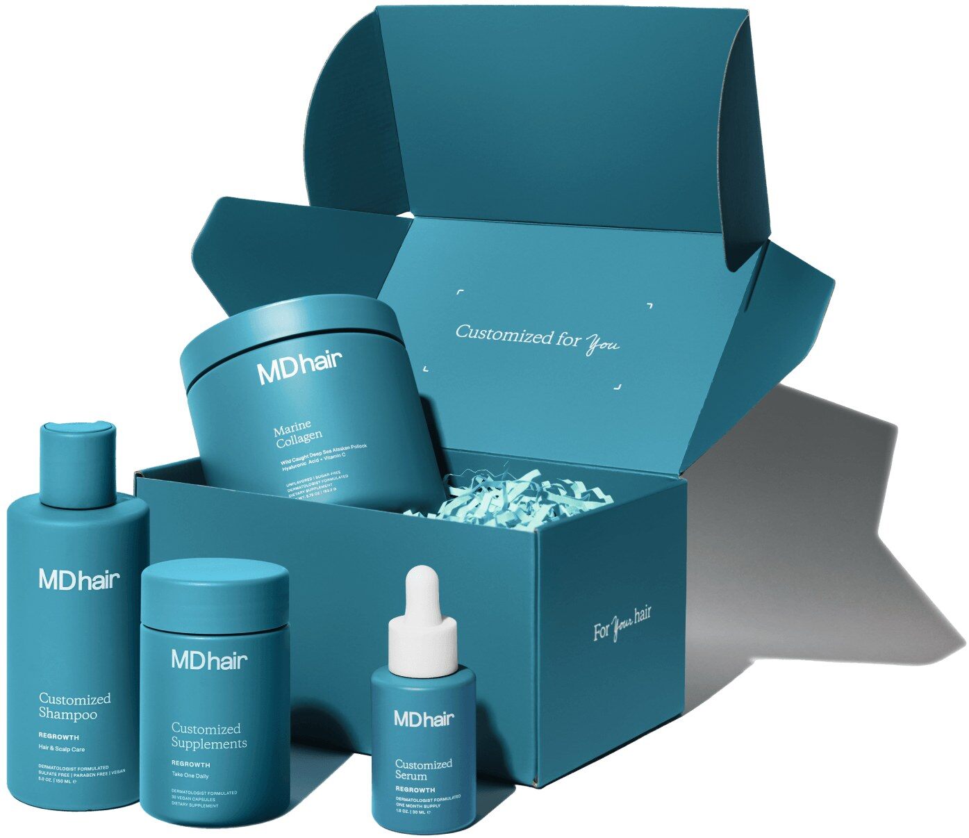 MDhair custom hair growth treatment kit