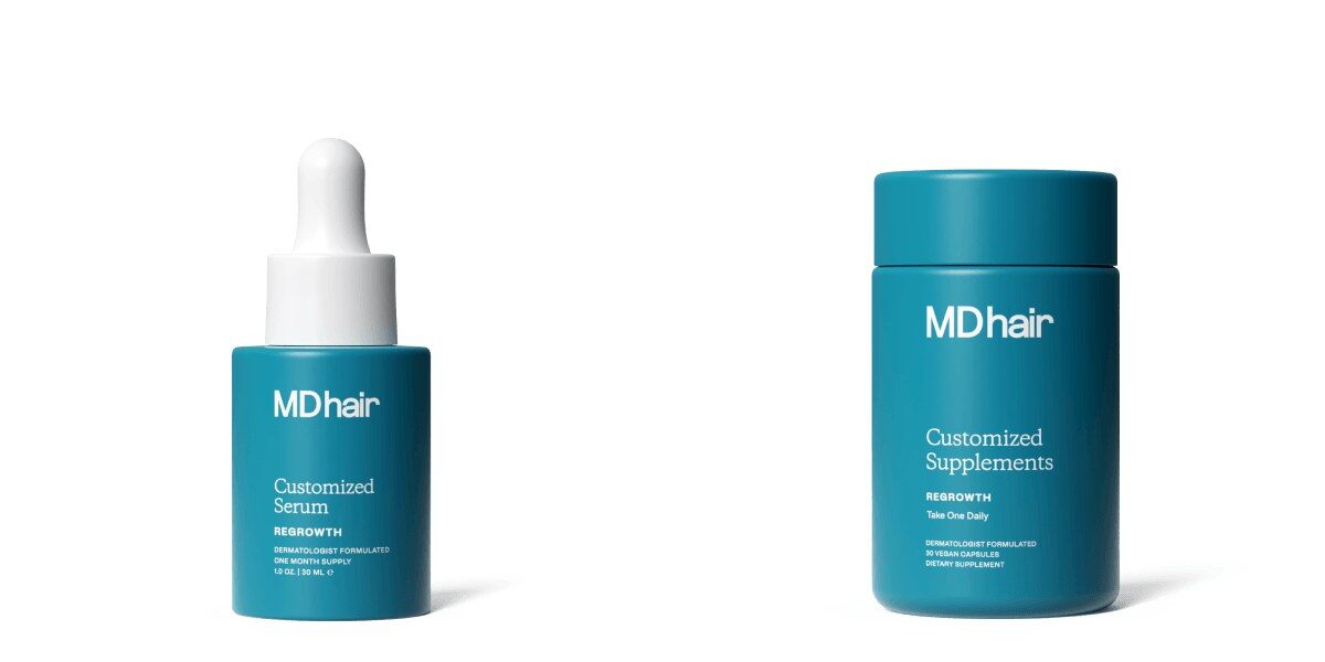 MDhair customised serum and customised supplements