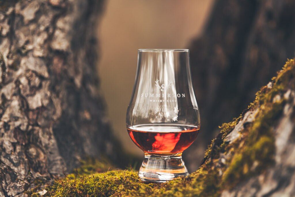Dram of whisky in a Summerton Whisky Club glass